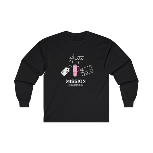 Black Friday Blk Cotton Long Sleeve Tee